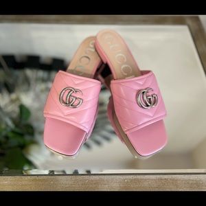Authentic Gucci Leather Sandals - Brand New